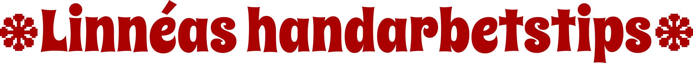 Logotyp för Linnéas handarbetstips